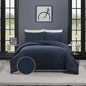 Makers Collective - Teen Full/Queen Corduroy Comforter Set Blue - Make Blue